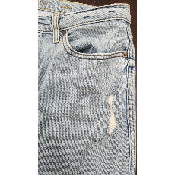 7 For All Mankind‎ Edie Jeans Women's Size 31 Mid Rise Straight Leg Distressed - Picture 10 of 13